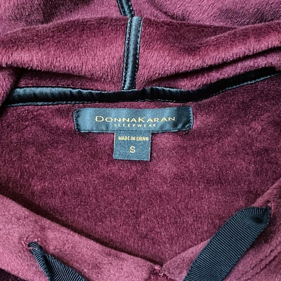 Donna Karen Velour Lounge Hoodie - Picture 6 of 8
